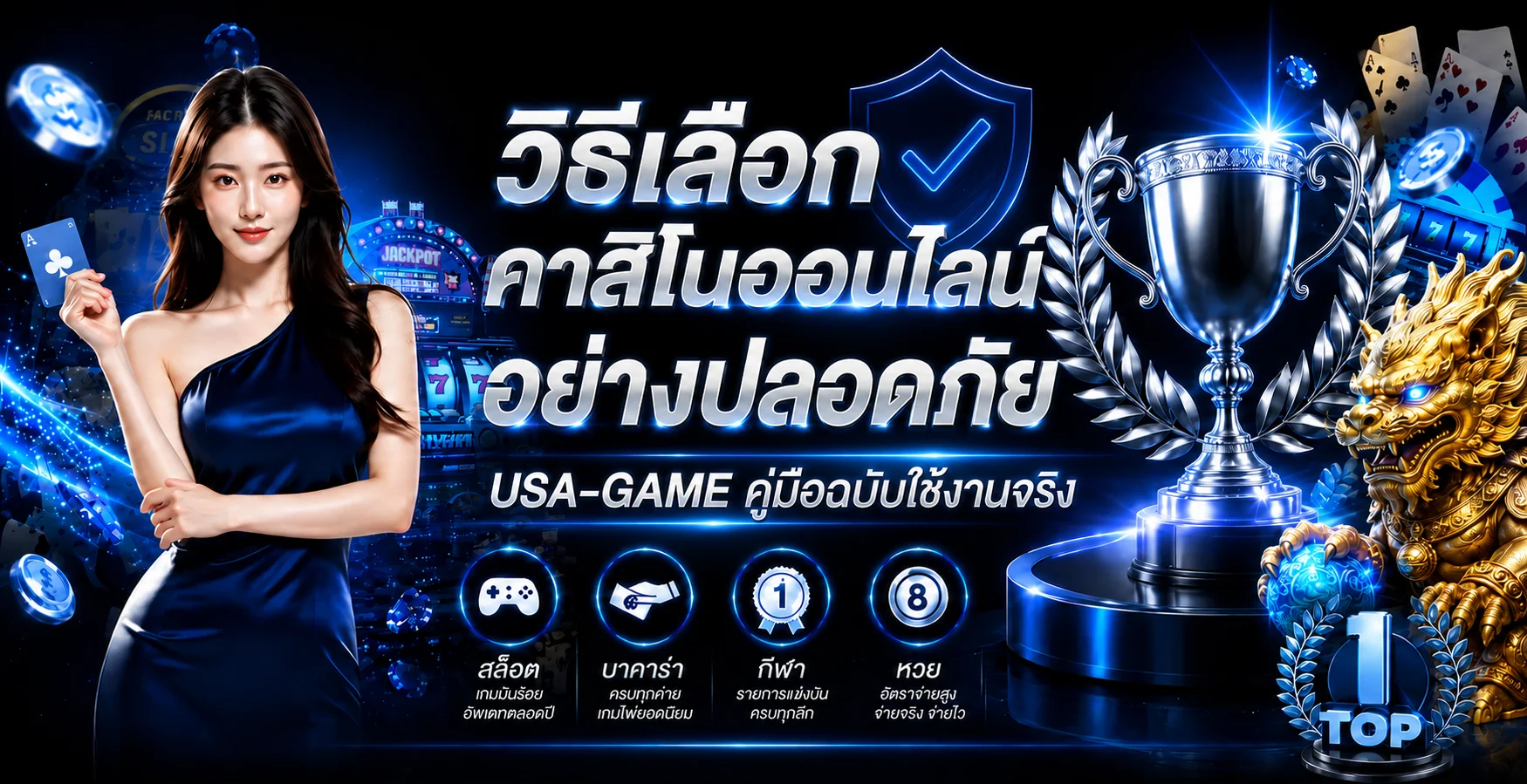 USA-GAME วิธีเลือกคาสิโนออนไลน์และตรวจทางเข้า